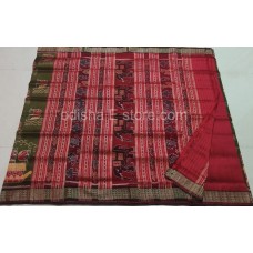 Exclussive Boat Designed handloom silk sareee..