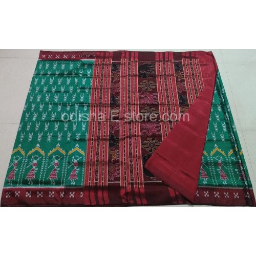 Exclussive Teibal Designed handloom silk sareee..