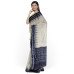 Maniabandhi Black Border White Cotton Saree