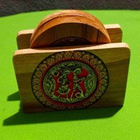 Wooden Dokra Fusion Coaster Set