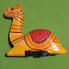 Wooden Patta Painted Camel Candle Stand 1