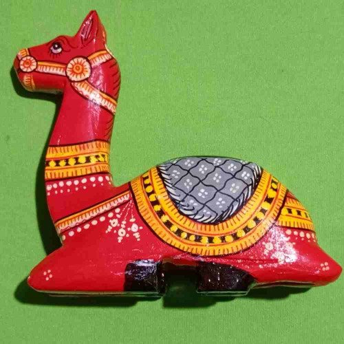 Wooden Patta Painted Camel Candle Stand 2