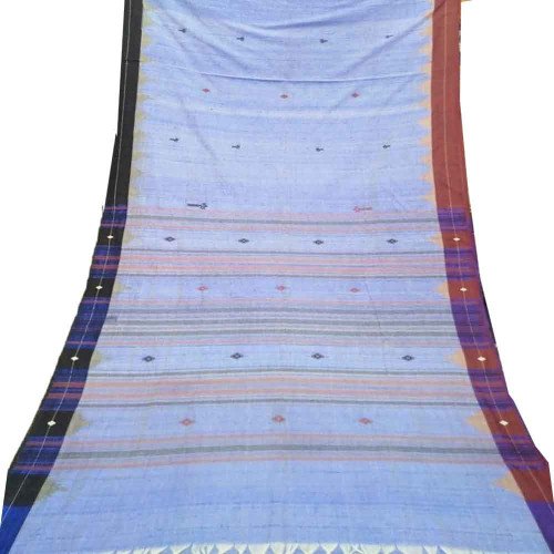 Lite Blue Color Kotpad Handloom Tasar Saree