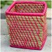 Sabai Grass  pen stand Spoon stand Utility  small rectangular pink