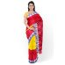 Red Yellow Kotpad Hand Woven Saree