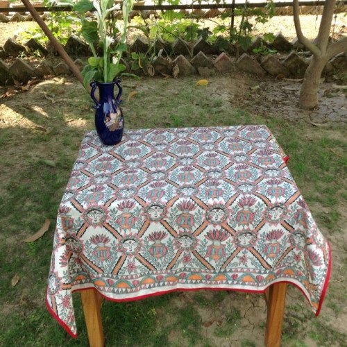 HAND-PAINTED MADHUBANI TABLE CLOTH