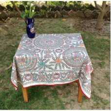 HAND-PAINTED MADHUBANI TABLE CLOTH