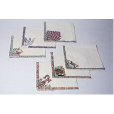 Madhubani Hand Painted Dinner Napkin