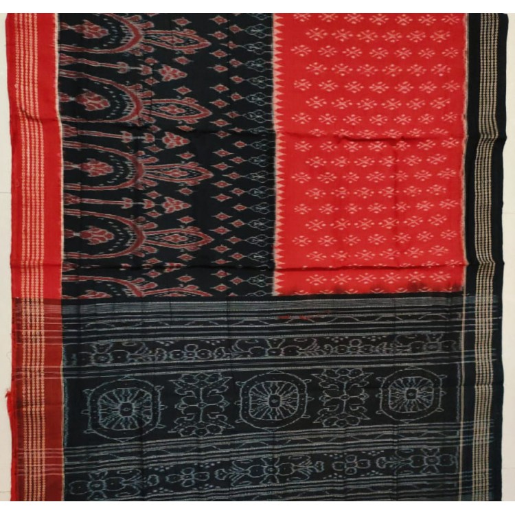 Authentic Sambalpuri Design: Stunning Blue Handloom Ikat Silk Saree –  Luxurion World