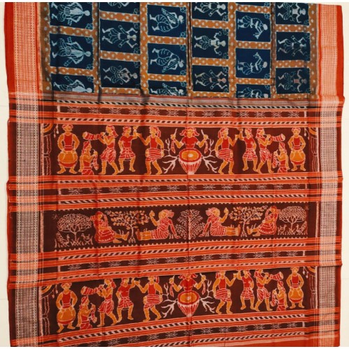 Sambalpuri Tribal Printed Saree
