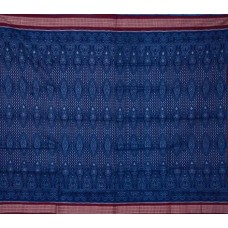 Sambalpuri Masharaj Green & Maroon Paper Cotton Saree